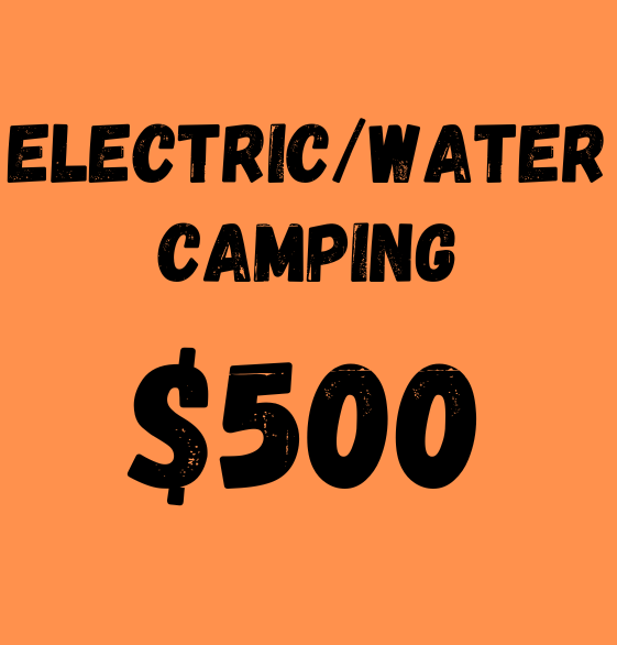 2026 Event Camping Pass - Electric/Water (ONLY available for purchase 8:30am - 4:00pm M-F at Deerassic offices, or via phone 740-435-9500)