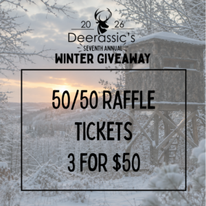 2026 Winter Giveaway 50/50 Raffle (3 for $50)
